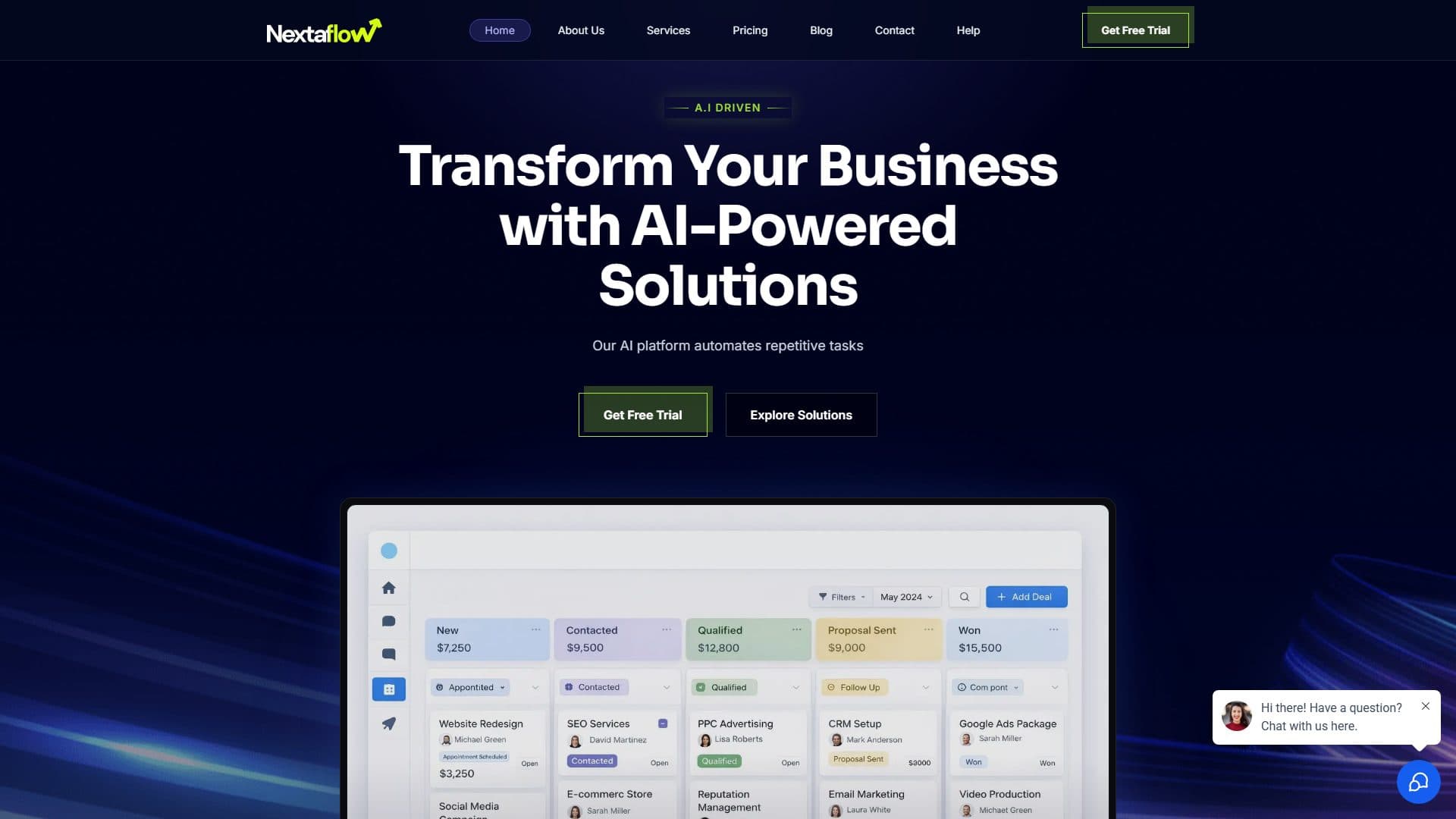 Nextaflow screenshot
