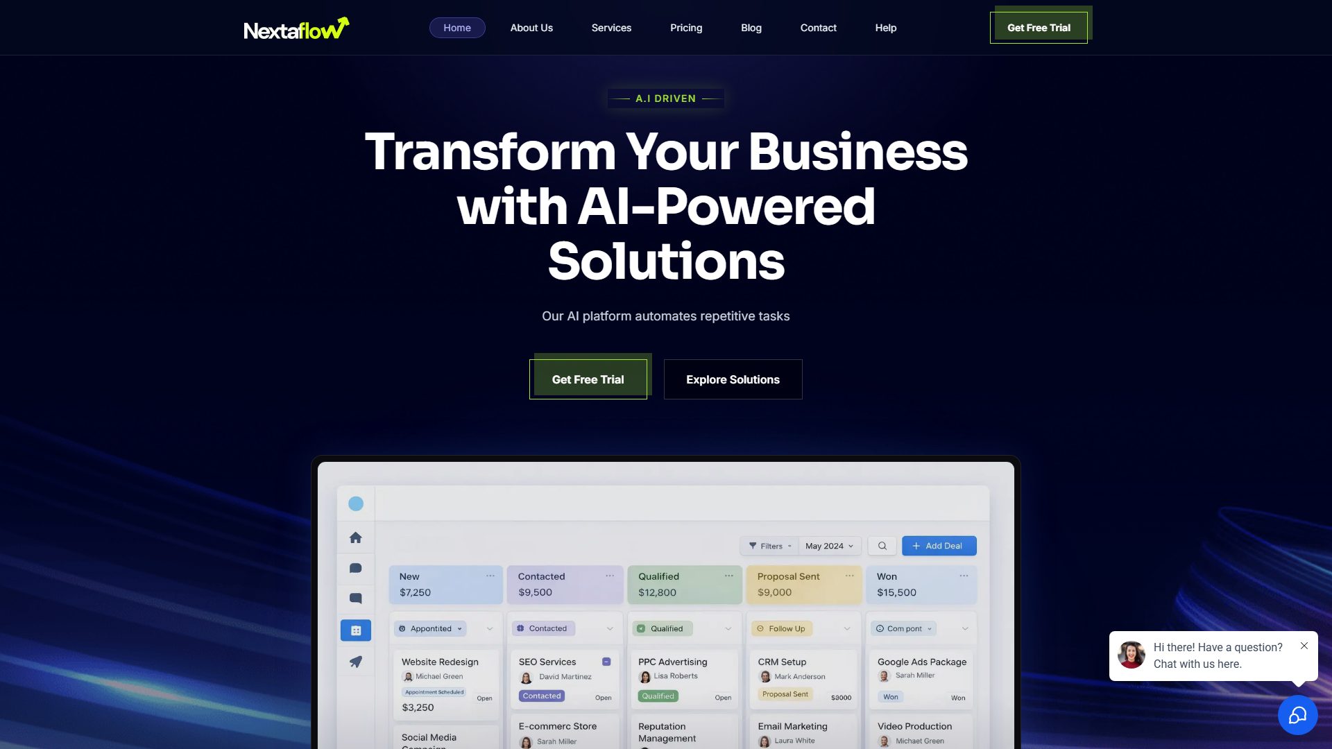 Nextaflow screenshot